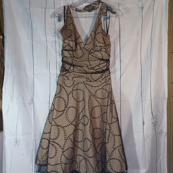 Ruby Rox halter style dress With Lace Overlay - Picture 1 of 9